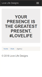 Mobile Screenshot of lovelifedesigns.com