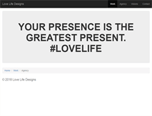 Tablet Screenshot of lovelifedesigns.com